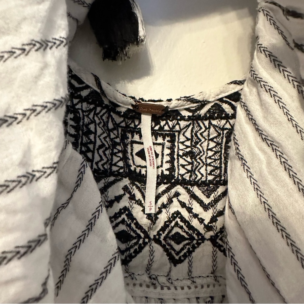 Free People Tiered Stripe Boho Mini Dress - Picture 4 of 4